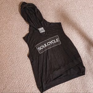 SoulCycle sleeveless hoodie XS
